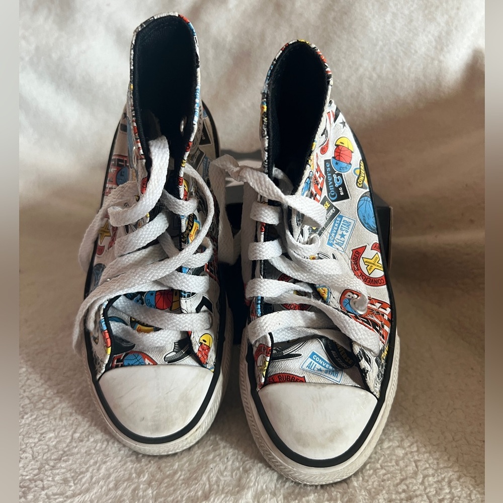 Converse Kids Chuck Taylor All Star Hi Top Jump Ball Sneaker | Size 11 | White | - Picture 4 of 9